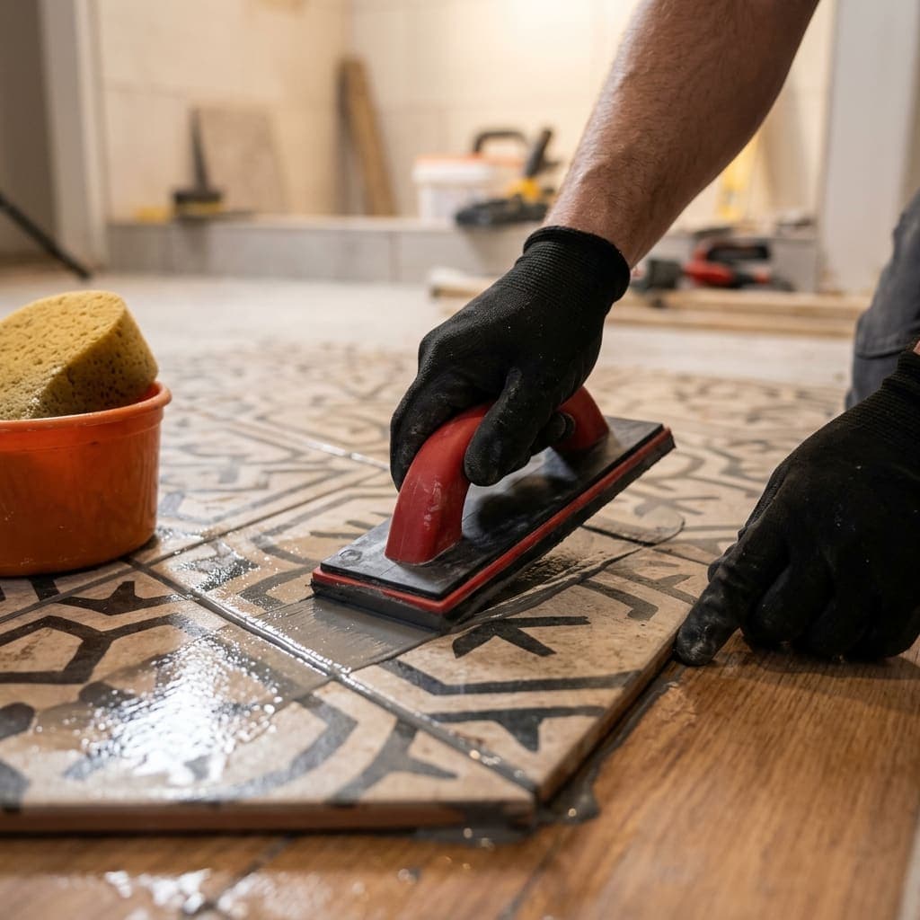 Epoxy grouting