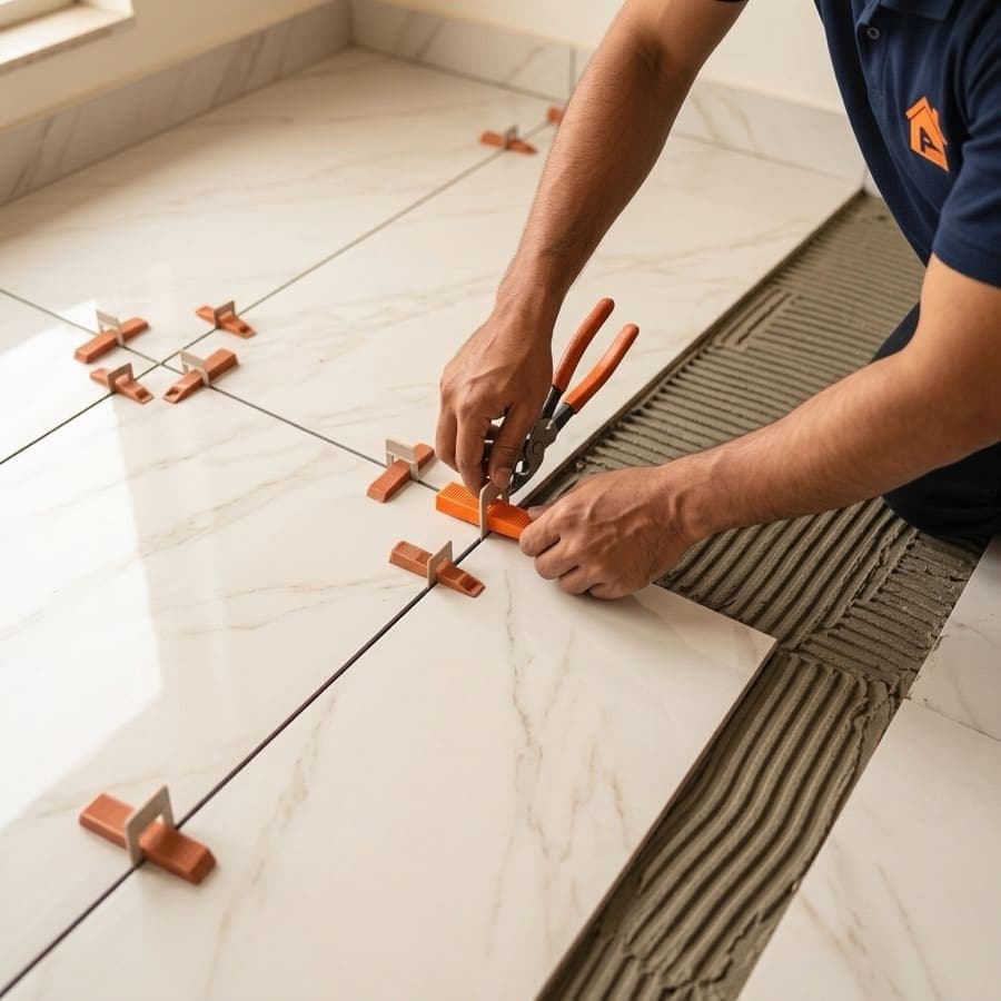 Floor tiling
