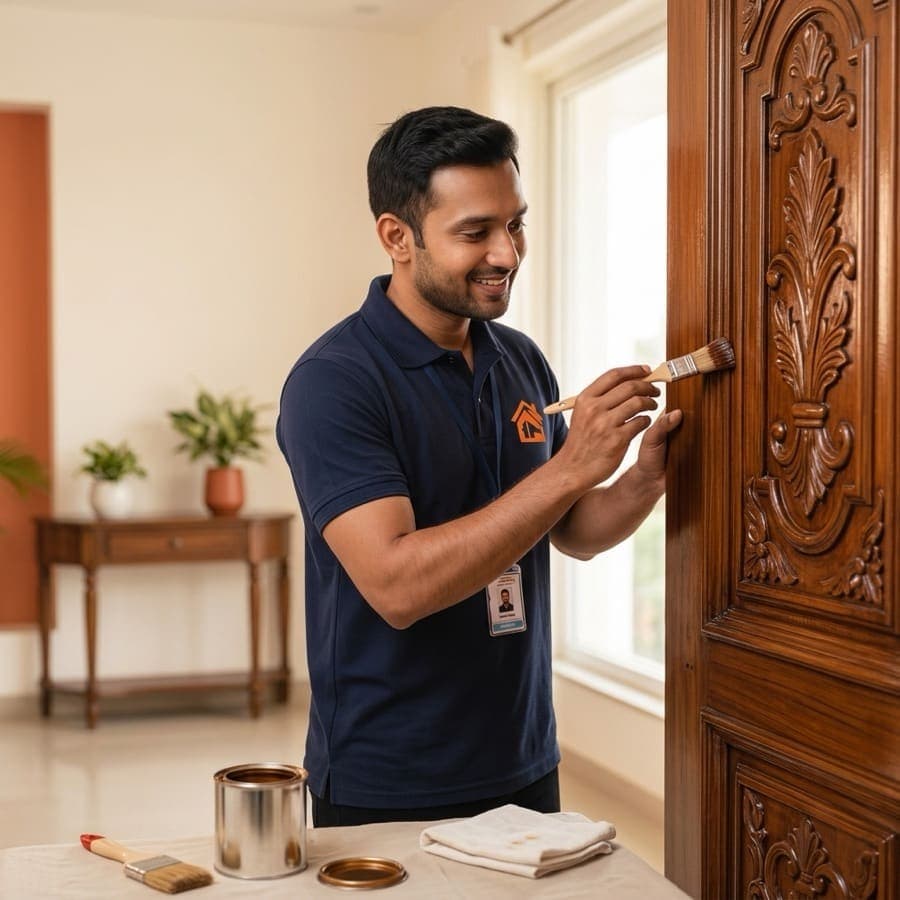 Wood varnish & staining